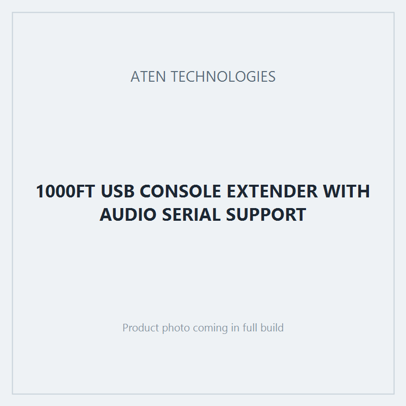 1000FT USB CONSOLE EXTENDER WITH AUDIO SERIAL SUPPORT