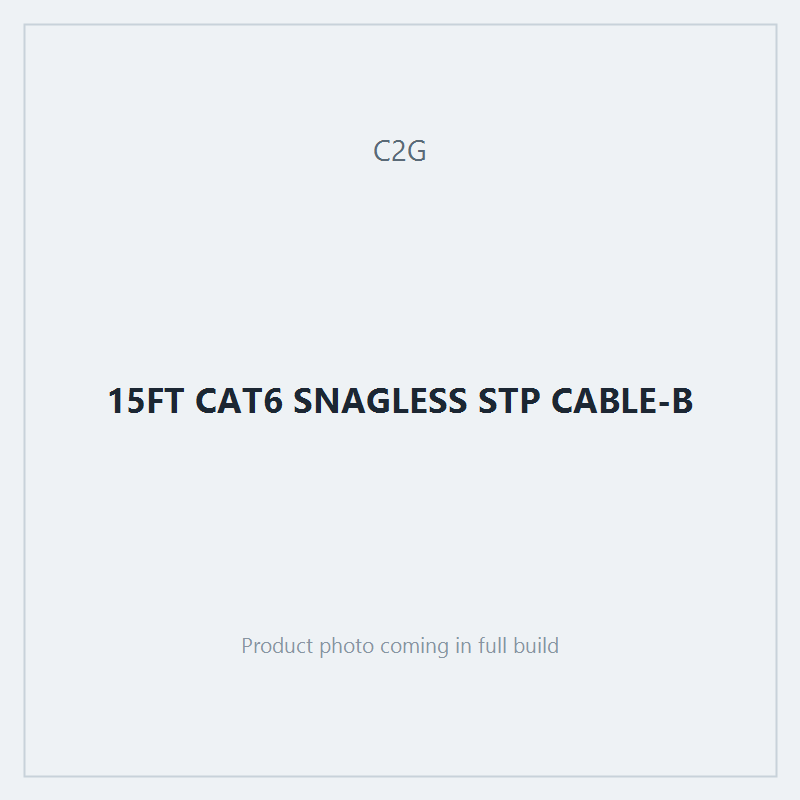 15FT CAT6 SNAGLESS STP CABLE-B
