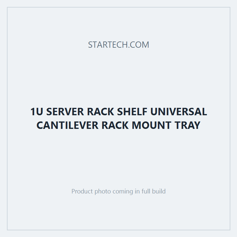 1U SERVER RACK SHELF UNIVERSAL CANTILEVER RACK MOUNT TRAY