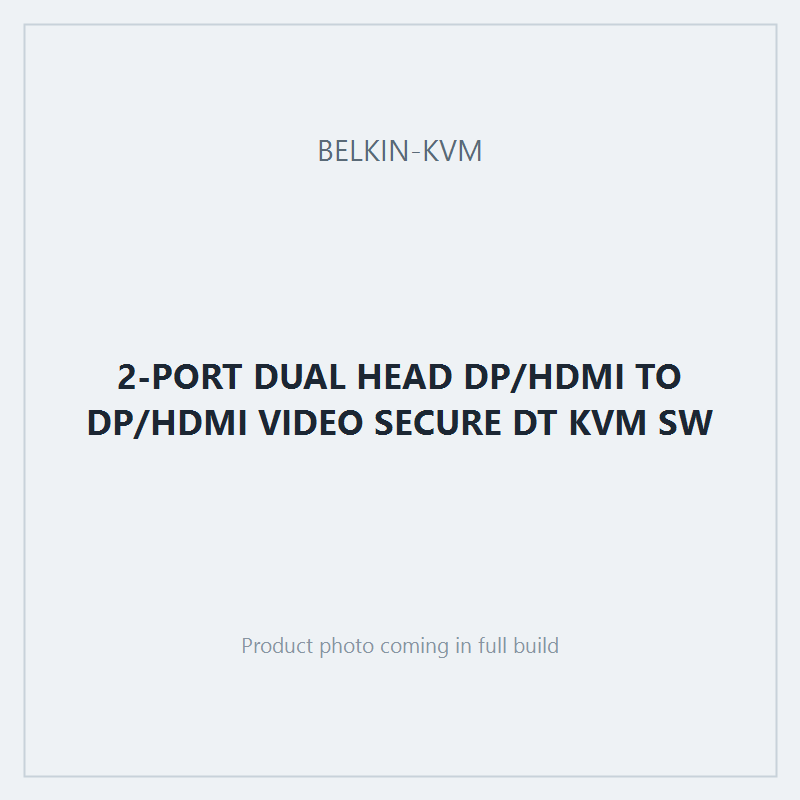 2-PORT DUAL HEAD DP/HDMI TO DP/HDMI VIDEO SECURE DT KVM SW