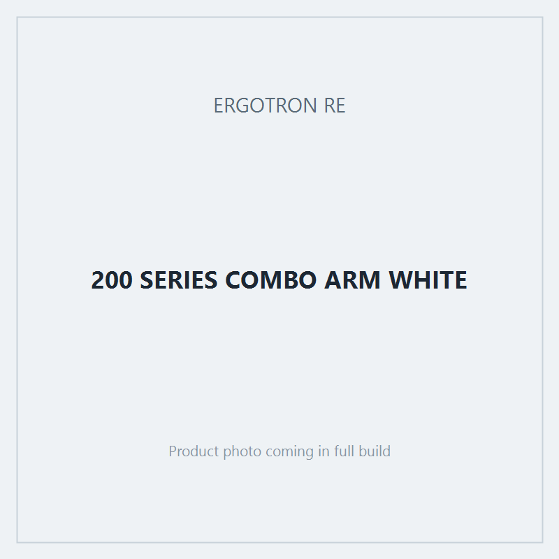 200 SERIES COMBO ARM WHITE