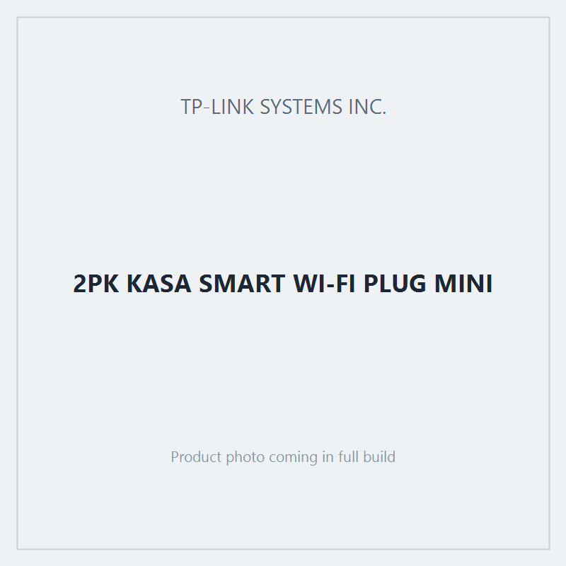 2PK KASA SMART WI-FI PLUG MINI