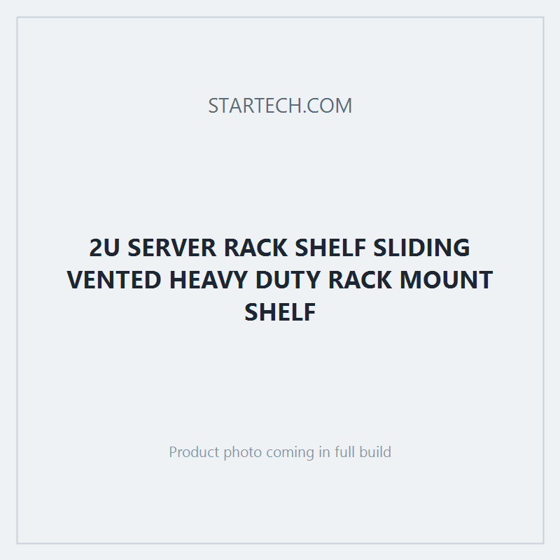 2U SERVER RACK SHELF SLIDING VENTED HEAVY DUTY RACK MOUNT SHELF