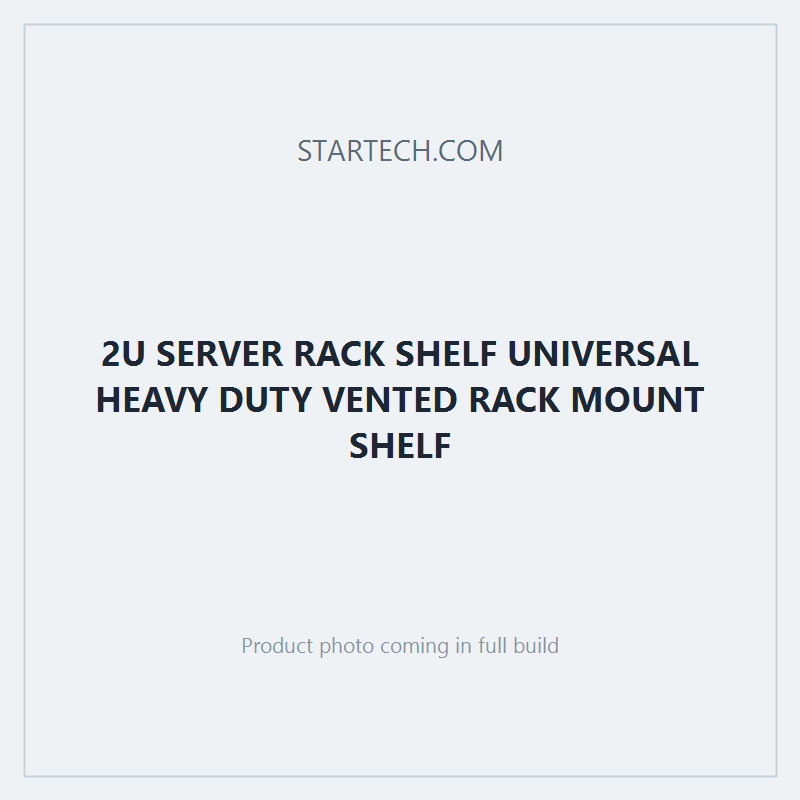 2U SERVER RACK SHELF UNIVERSAL HEAVY DUTY VENTED RACK MOUNT SHELF