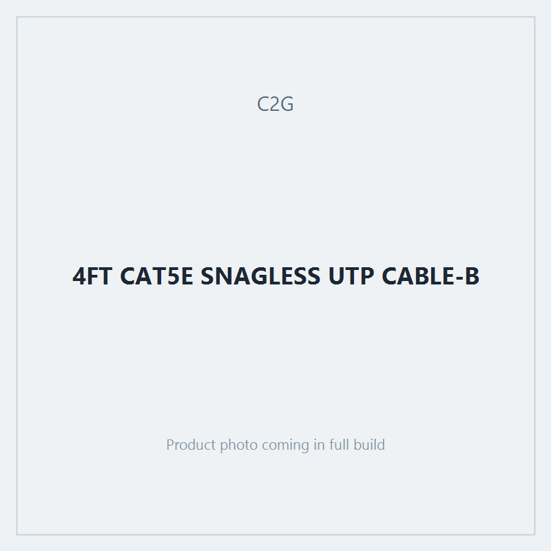 4FT CAT5E SNAGLESS UTP CABLE-B
