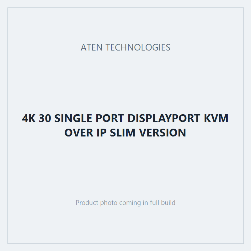 4K 30 SINGLE PORT DISPLAYPORT KVM OVER IP SLIM VERSION