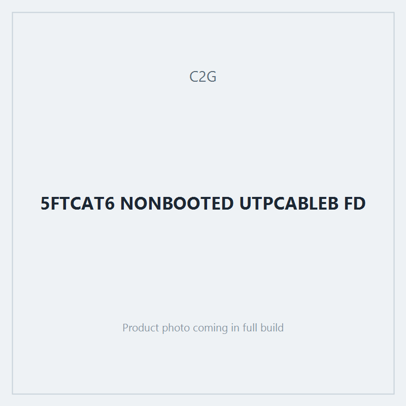 5FTCAT6 NONBOOTED UTPCABLEB FD