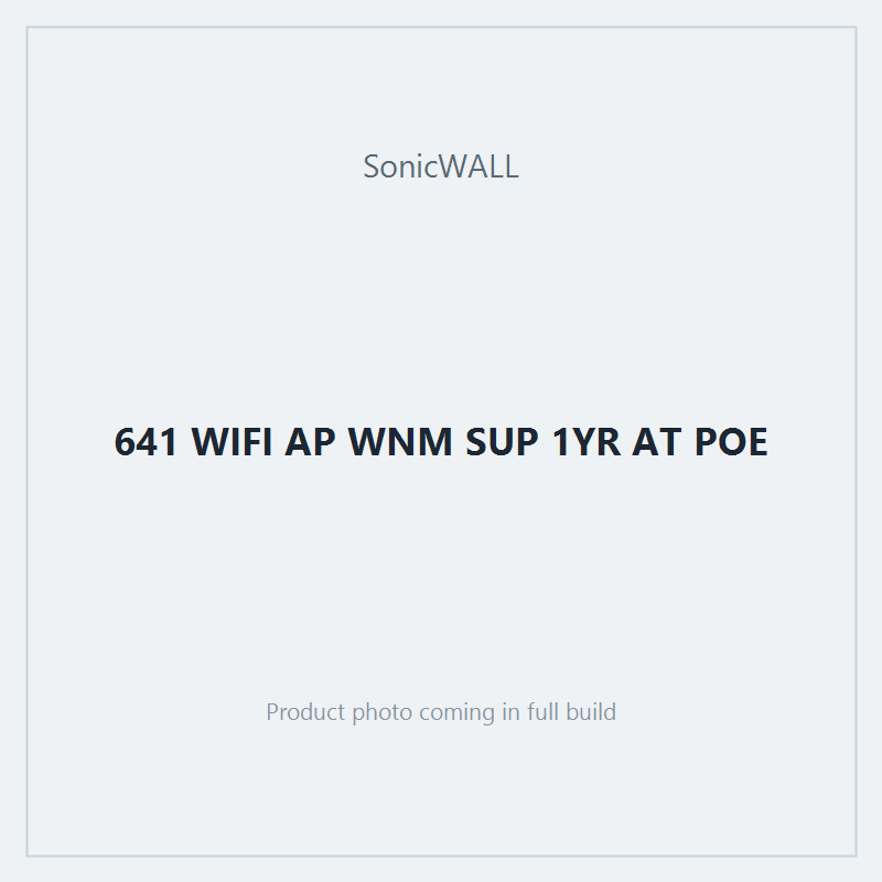 641 WIFI AP WNM SUP 1YR AT POE