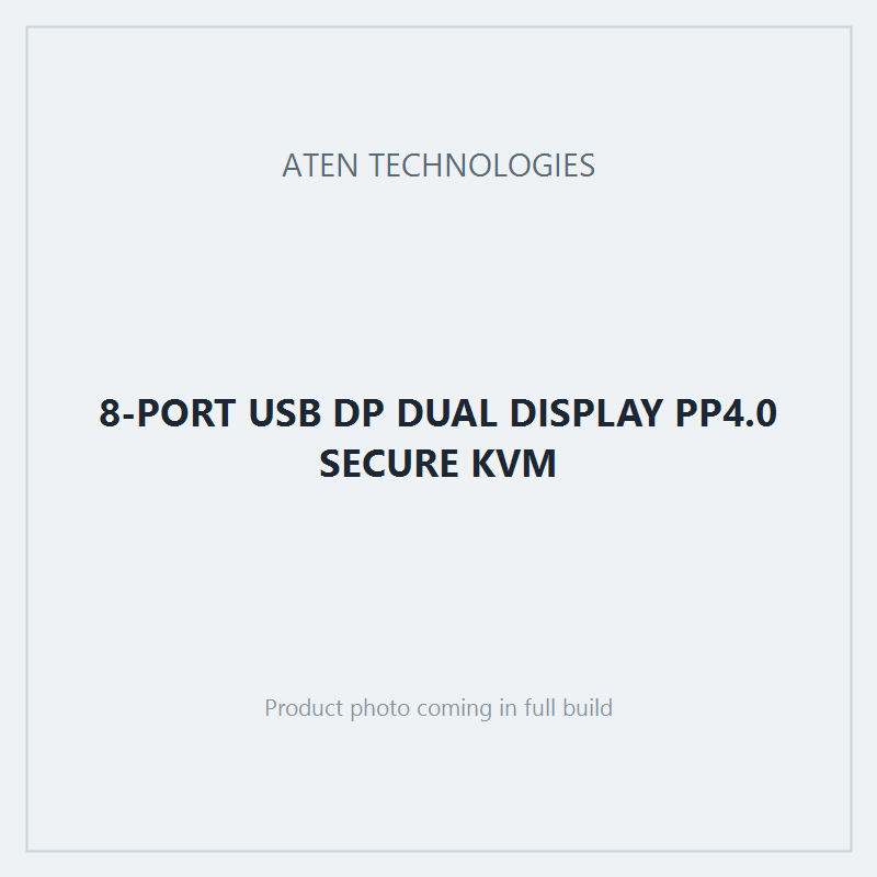 8-PORT USB DP DUAL DISPLAY PP4.0 SECURE KVM