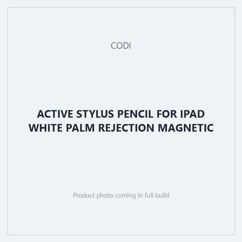 ACTIVE STYLUS PENCIL FOR IPAD WHITE PALM REJECTION MAGNETIC
