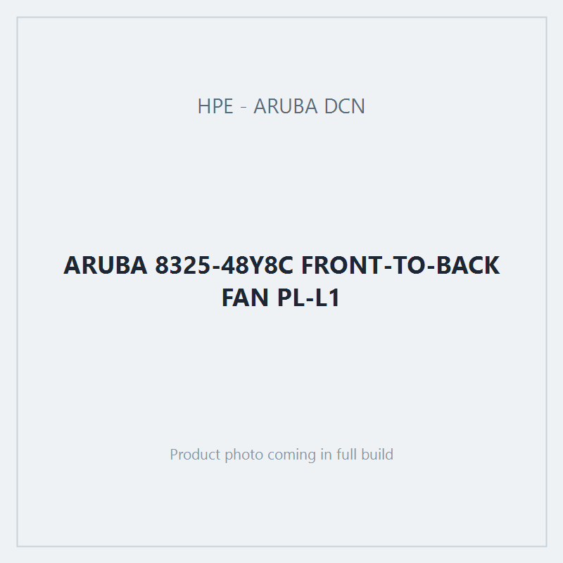 ARUBA 8325-48Y8C FRONT-TO-BACK FAN PL-L1