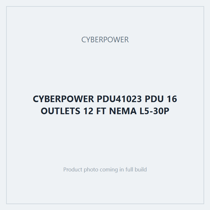 CYBERPOWER PDU41023 PDU 16 OUTLETS 12 FT NEMA L5-30P