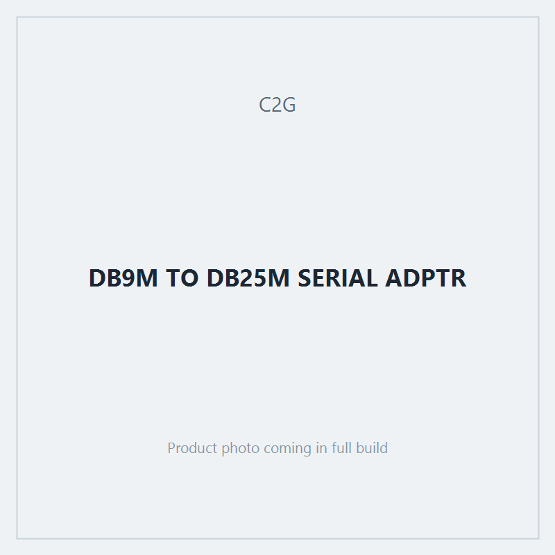 DB9M TO DB25M SERIAL ADPTR