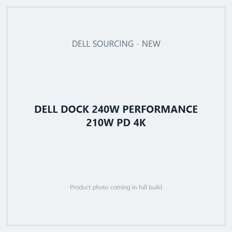 DELL DOCK 240W PERFORMANCE 210W PD 4K