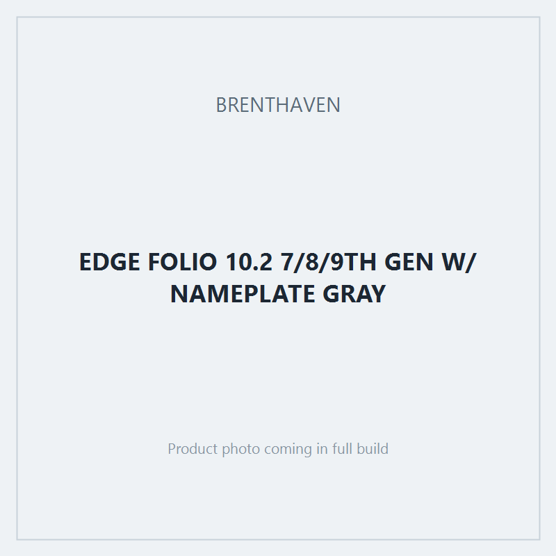 EDGE FOLIO 10.2 7/8/9TH GEN W/ NAMEPLATE GRAY