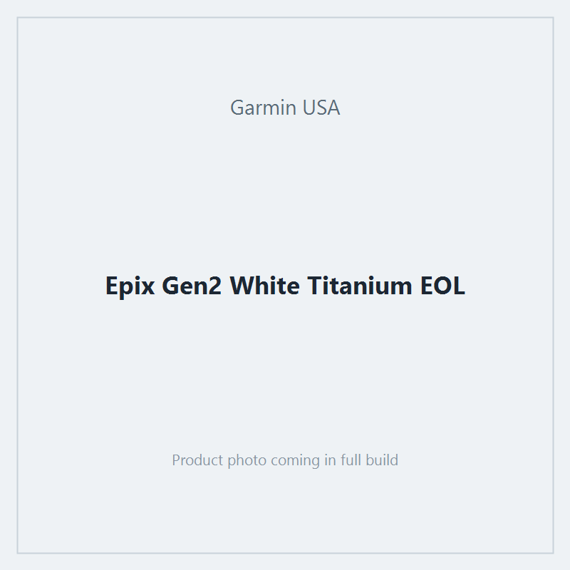 Epix Gen2 White Titanium EOL