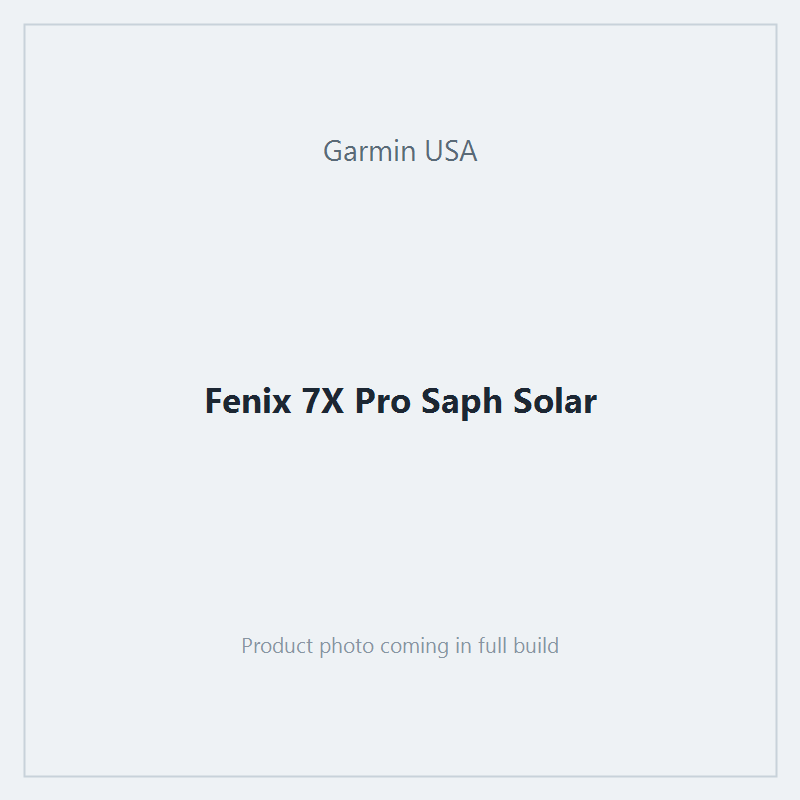 Fenix 7X Pro Saph Solar