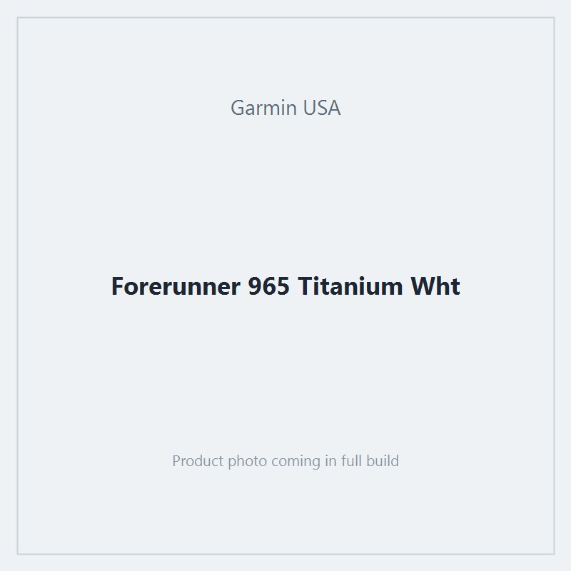 Forerunner 965 Titanium Wht