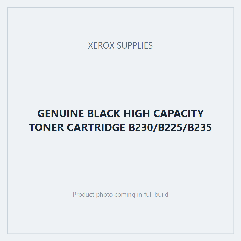 GENUINE BLACK HIGH CAPACITY TONER CARTRIDGE B230/B225/B235