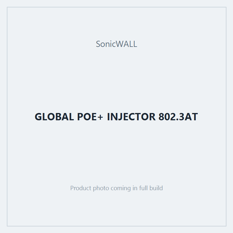 GLOBAL POE+ INJECTOR 802.3AT
