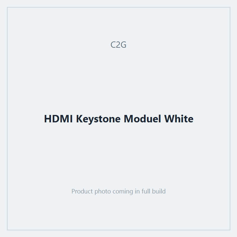 HDMI Keystone Moduel White