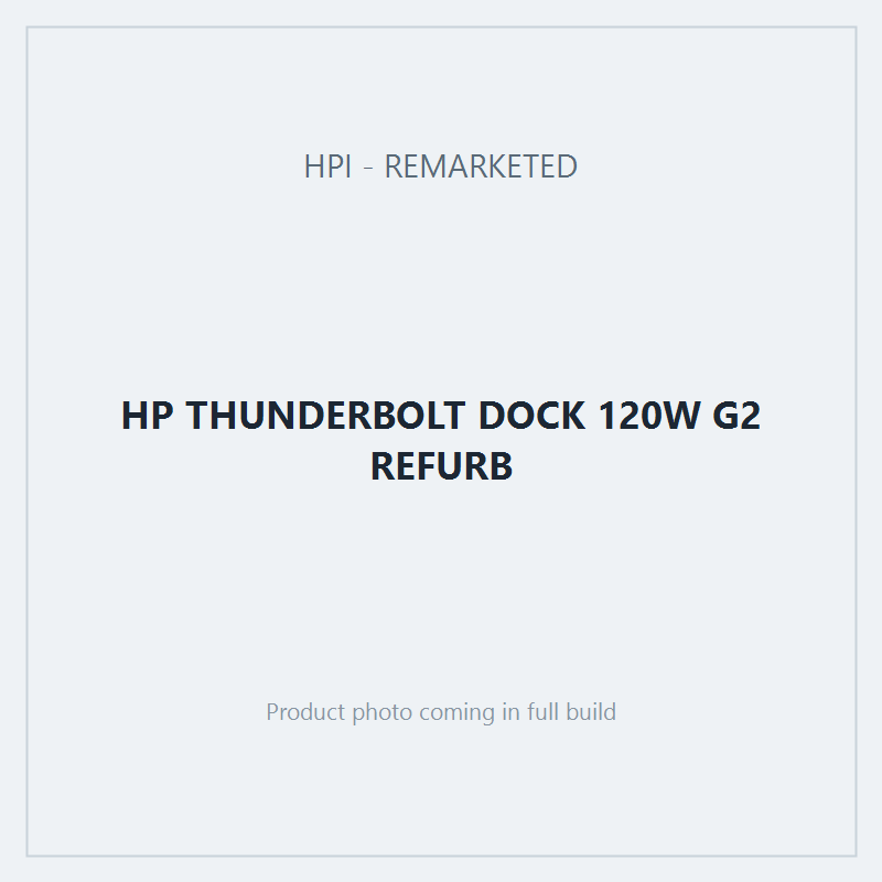 HP THUNDERBOLT DOCK 120W G2 REFURB