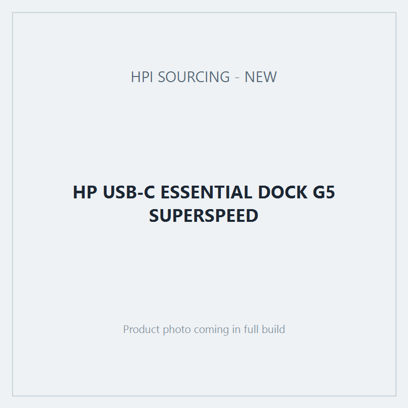 HP USB-C ESSENTIAL DOCK G5 SUPERSPEED
