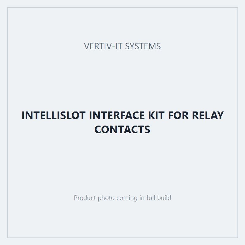 INTELLISLOT INTERFACE KIT FOR RELAY CONTACTS