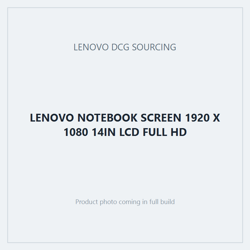 LENOVO NOTEBOOK SCREEN 1920 X 1080 14IN LCD FULL HD