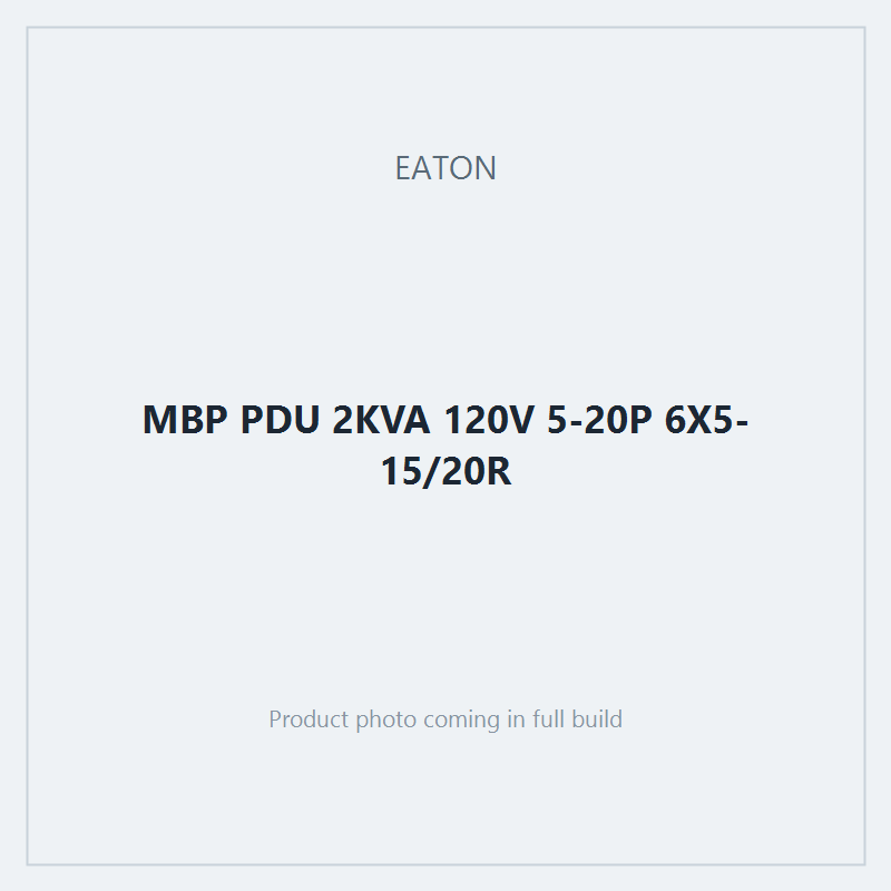 MBP PDU 2KVA 120V 5-20P 6X5-15/20R