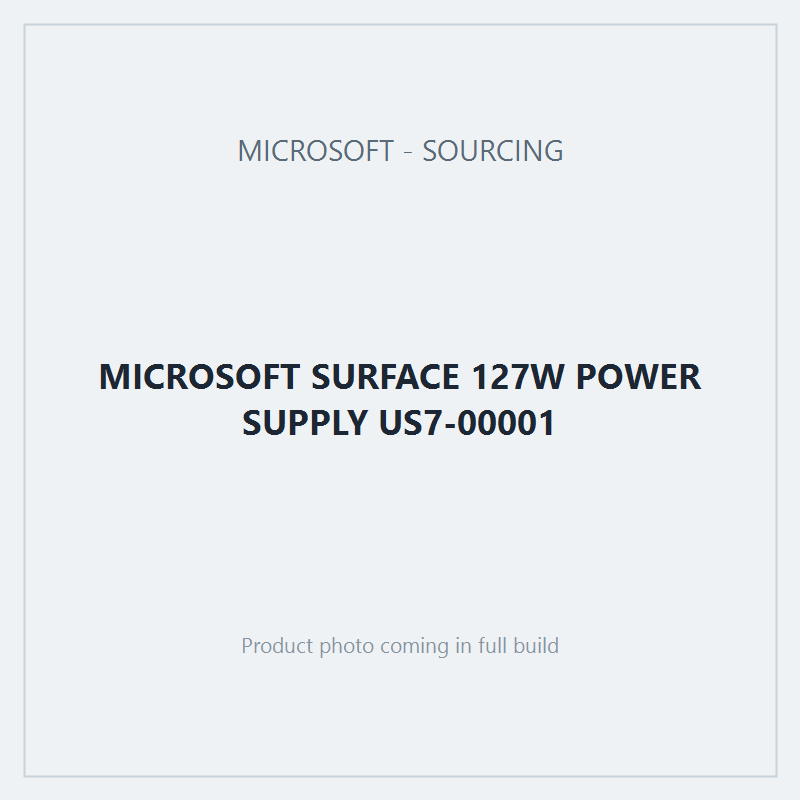 MICROSOFT SURFACE 127W POWER SUPPLY US7-00001