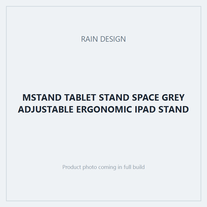 MSTAND TABLET STAND SPACE GREY ADJUSTABLE ERGONOMIC IPAD STAND