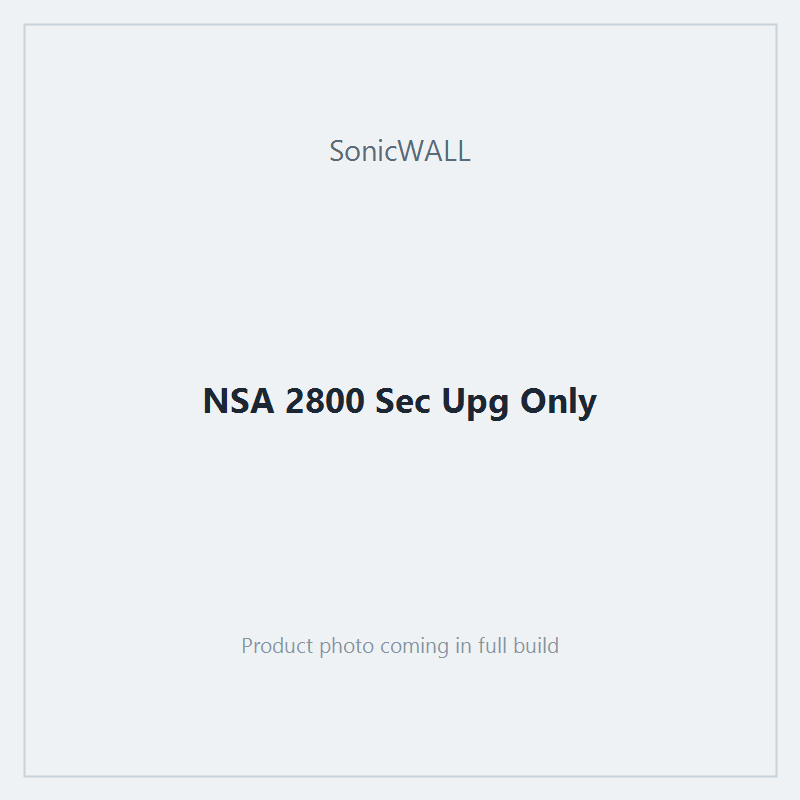 NSA 2800 Sec Upg Only