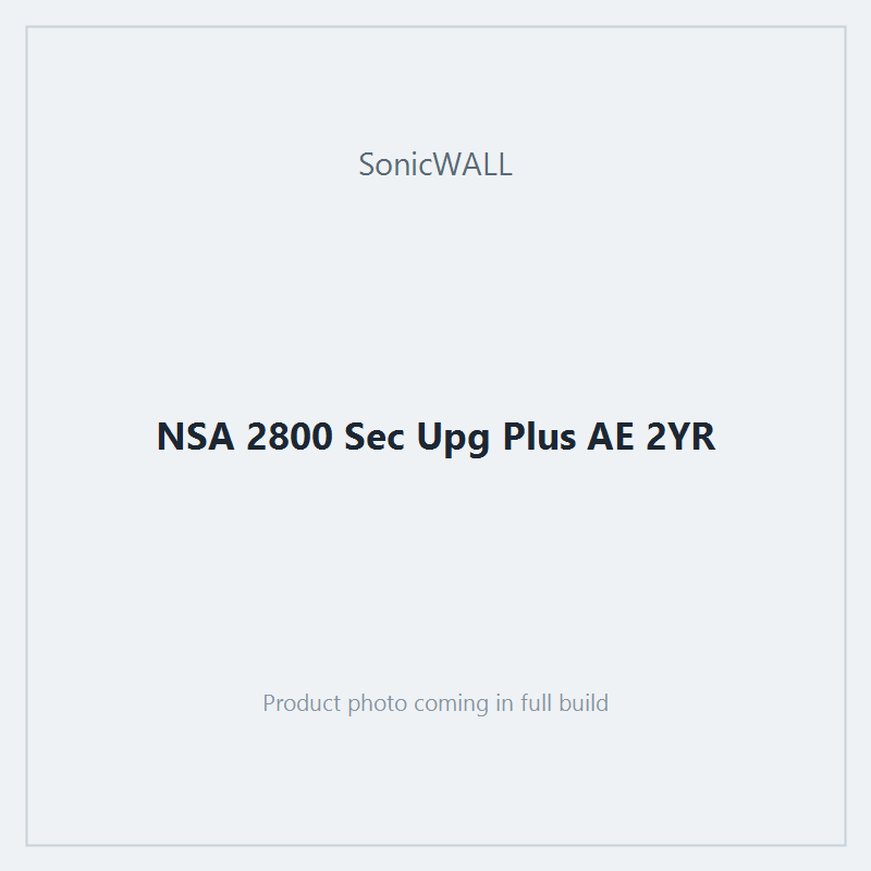 NSA 2800 Sec Upg Plus AE 2YR