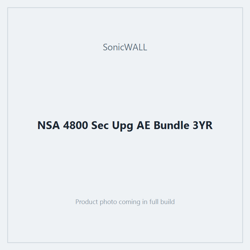NSA 4800 Sec Upg AE Bundle 3YR