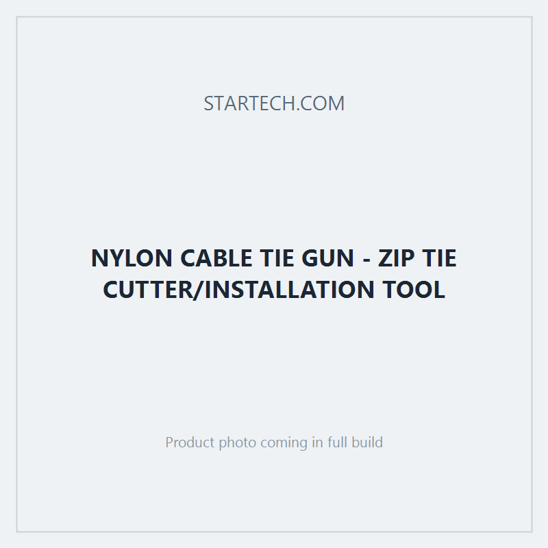 NYLON CABLE TIE GUN - ZIP TIE CUTTER/INSTALLATION TOOL
