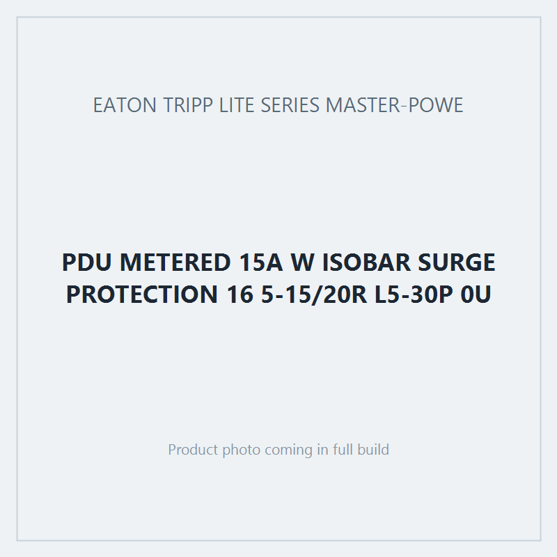 PDU METERED 15A W ISOBAR SURGE PROTECTION 16 5-15/20R L5-30P 0U