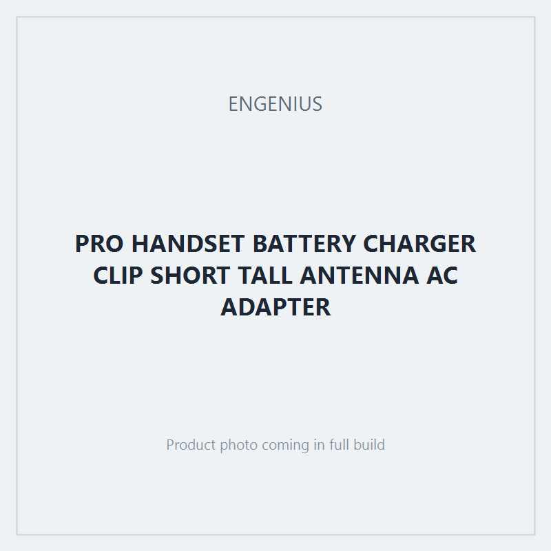 PRO HANDSET BATTERY CHARGER CLIP SHORT TALL ANTENNA AC ADAPTER