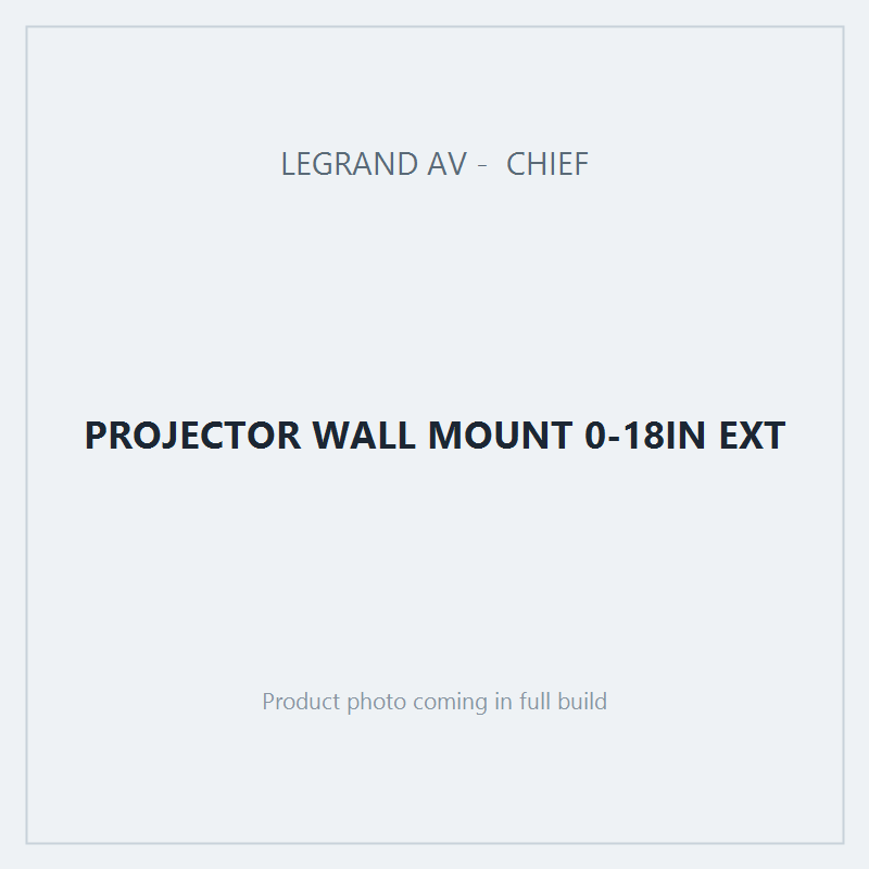 PROJECTOR WALL MOUNT 0-18IN EXT