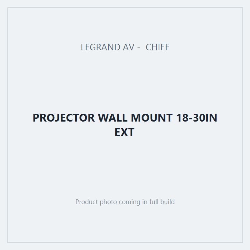 PROJECTOR WALL MOUNT 18-30IN EXT