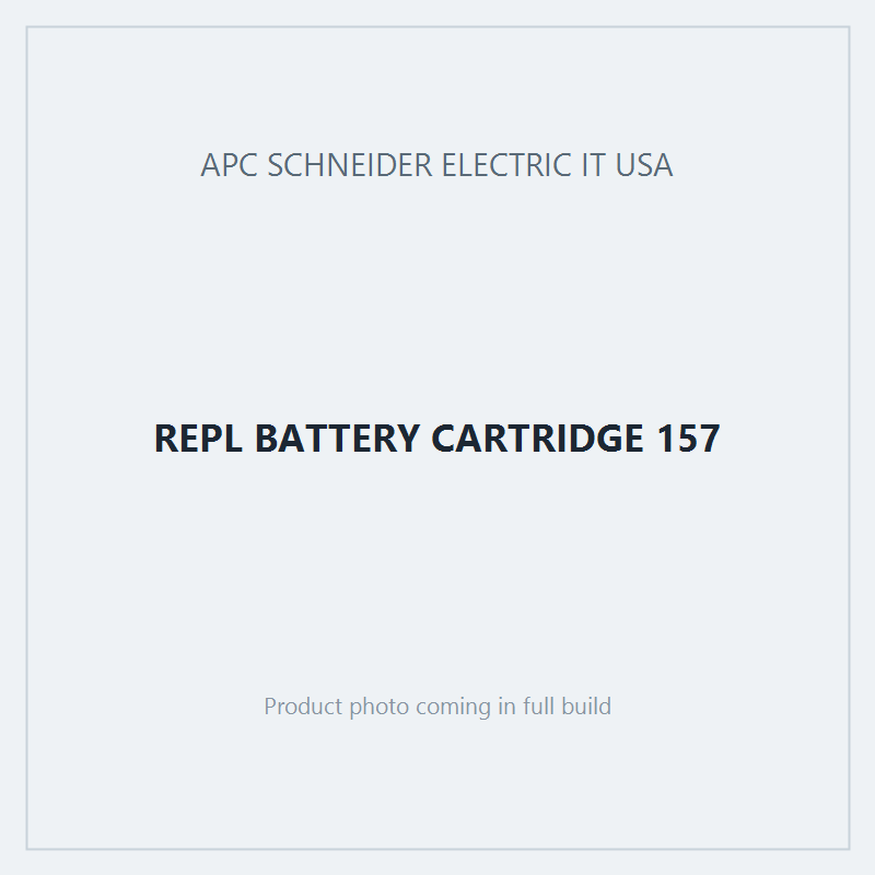 REPL BATTERY CARTRIDGE 157