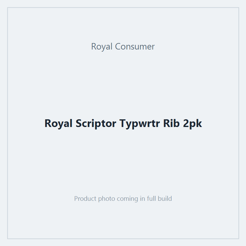 Royal Scriptor Typwrtr Rib 2pk