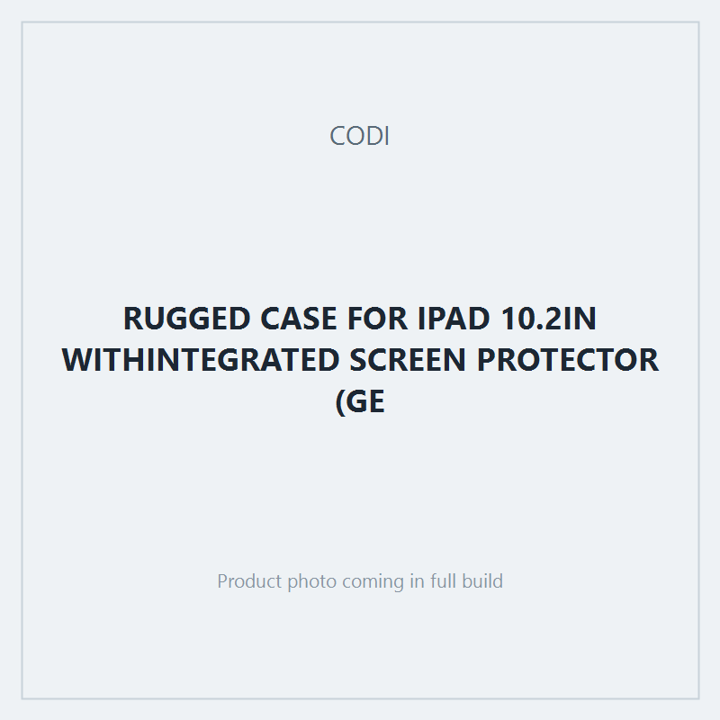 RUGGED CASE FOR IPAD 10.2IN WITHINTEGRATED SCREEN PROTECTOR (GE