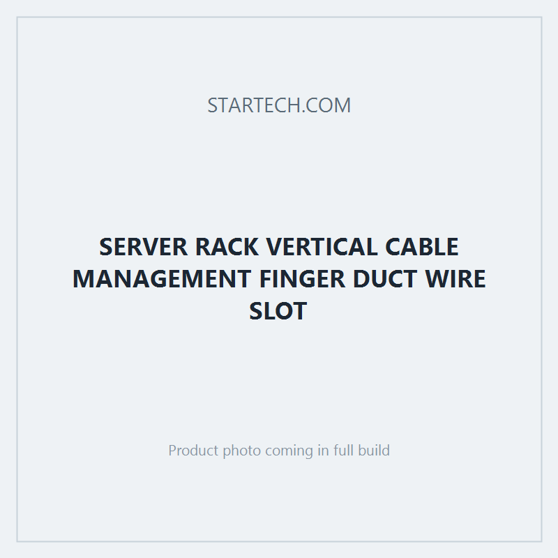 SERVER RACK VERTICAL CABLE MANAGEMENT FINGER DUCT WIRE SLOT