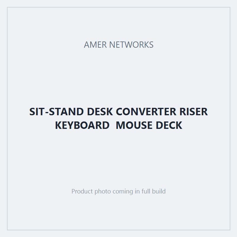 SIT-STAND DESK CONVERTER RISER KEYBOARD  MOUSE DECK