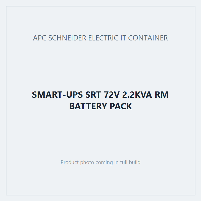 SMART-UPS SRT 72V 2.2KVA RM BATTERY PACK