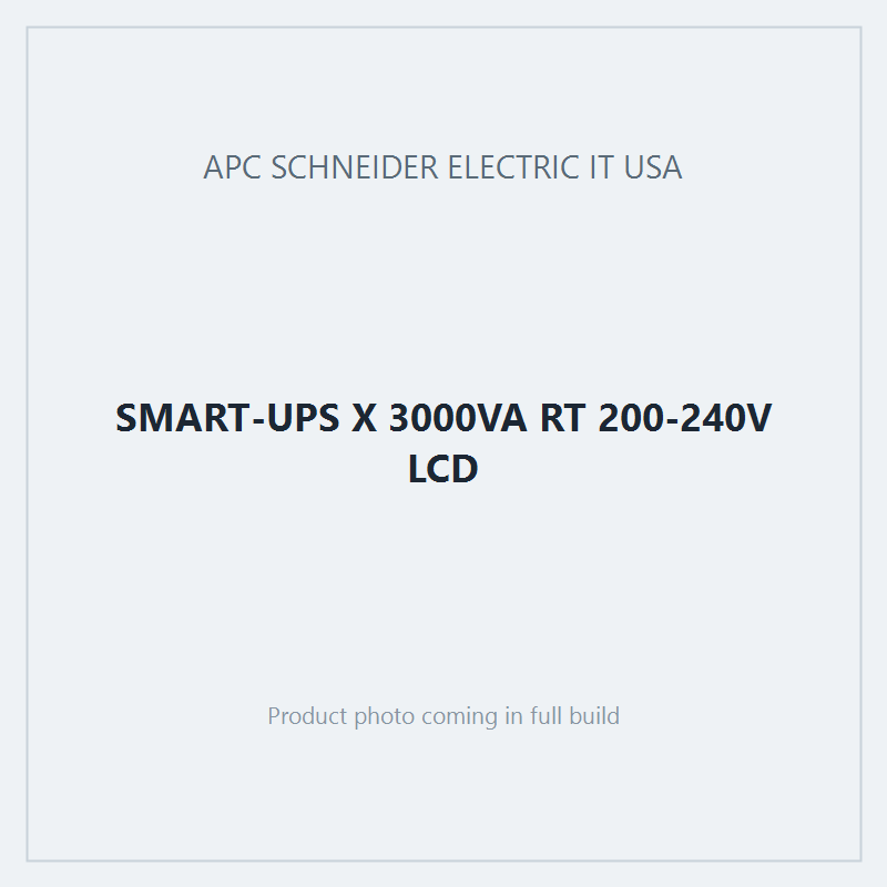 SMART-UPS X 3000VA RT 200-240V LCD