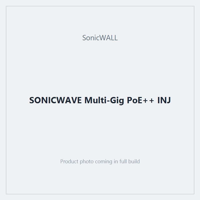 SONICWAVE Multi-Gig PoE++ INJ