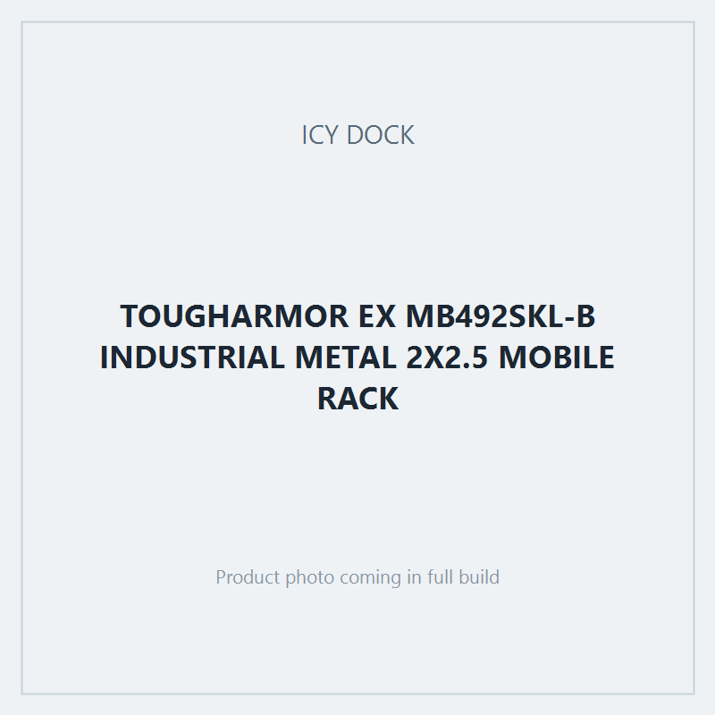 TOUGHARMOR EX MB492SKL-B INDUSTRIAL METAL 2X2.5 MOBILE RACK