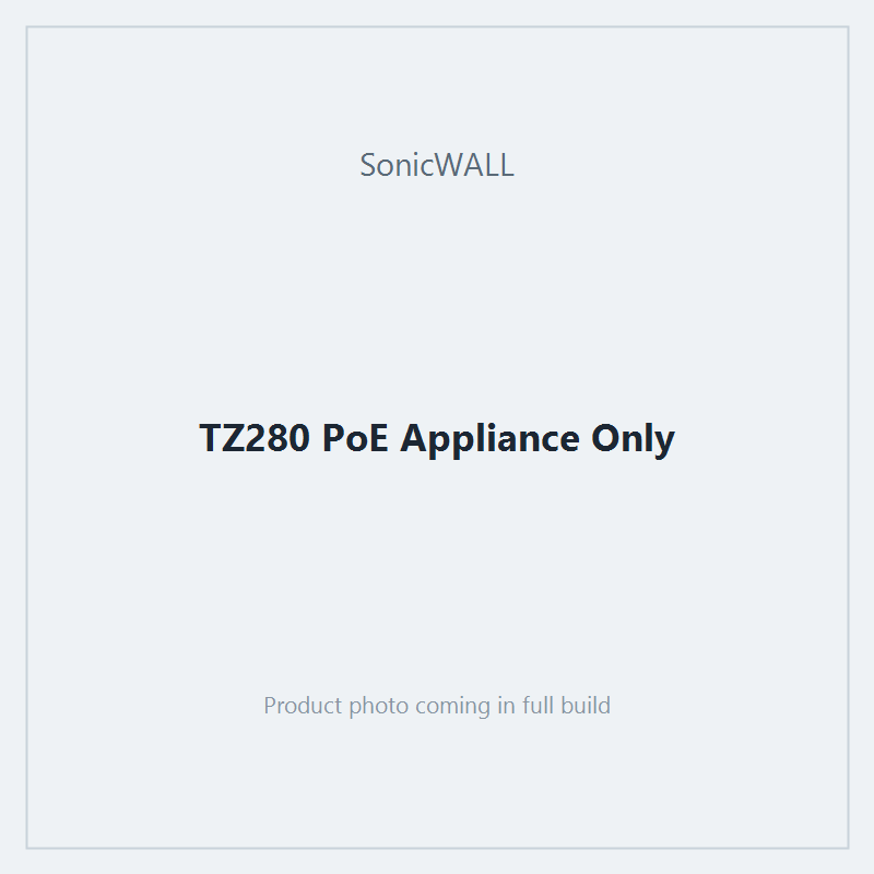 TZ280 PoE Appliance Only